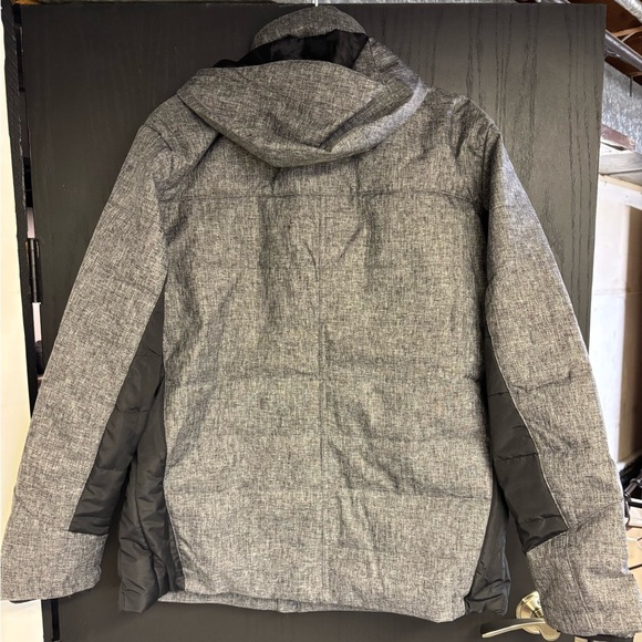 Gray and Black Winter Coat/Jacket with Hood - Picture 4 of 4